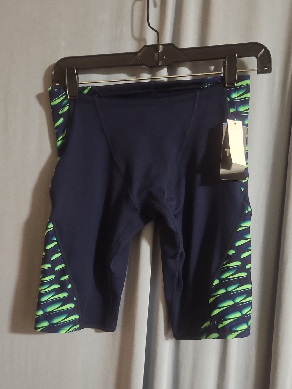 TYR Men's Durafast Elite Dragonflyte Jammer: BLUE/GREEN: NEW WITH TAGS: S (30)